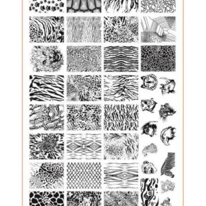 Placa de Stamping #09 9.5x14.5cm