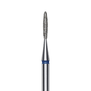 FA10B014/8K Punta de diamante, “flama”, azul, diametro 1.4 mm/ superficie de trabajo 8 mm
