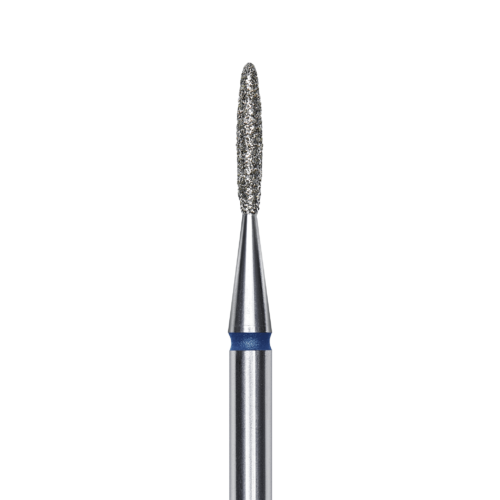 FA10B014/8K Punta de diamante, “flama”, azul, diametro 1.4 mm/ superficie de trabajo 8 mm