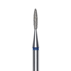 FA10B016/8K Punta de diamante, “flama”, azul, diametro 1.6 mm/ superficie de trabajo 8 mm