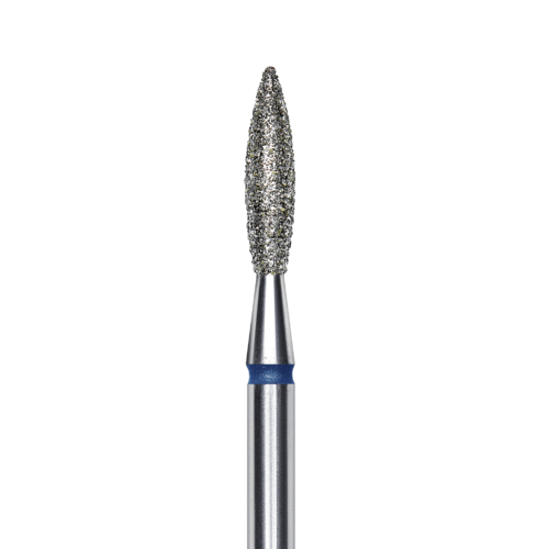 FA10B023/10K Punta de diamante, “flama”, azul, diametro 2.3 mm/ superficie de trabajo 10 mm