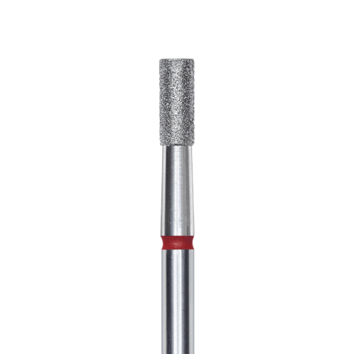 FA20R025/6K Punta de diamante, “cilindro”, rojo, diametro 2.5 mm/ superficie de trabajo 6 mm