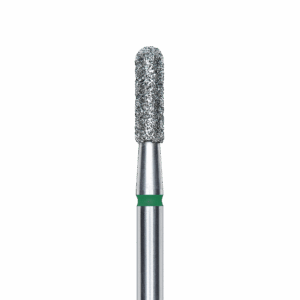 FA30G023/8K Punta de diamante, redondeado “cilindro”, verde, diametro 2.3 mm/ superficie de trabajo 8 mm