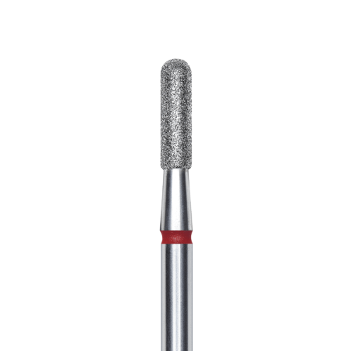 FA30R023/8K Punta de diamante,redondeado “cilindro”, rojo, diametro 2.3 mm/ superficie de trabajo 8 mm