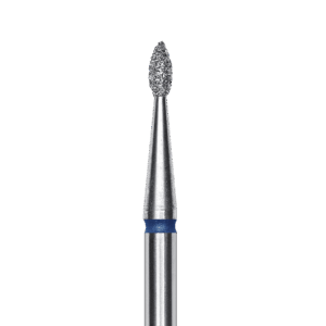 FA40B016/4 Punta de diamante “gota”, azul, diametro 1,6 mm/ superficie de trabajo 4 mm