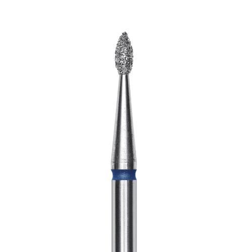 FA40B016/4 Punta de diamante “gota”, azul, diametro 1,6 mm/ superficie de trabajo 4 mm