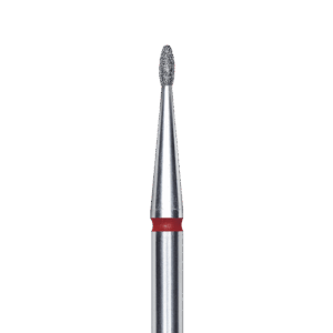 FA50R012/3K Punta de diamante, rounded “bud” , roja, diametro 1.2 mm/ superficie de trabajo 3 mm