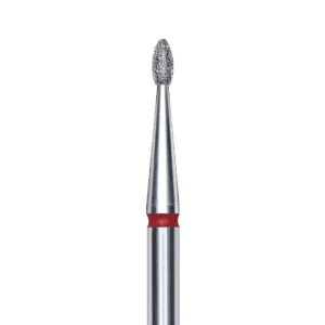 FA50R016/3.4K Punta de diamante, rounded “bud” , roja, diametro 1.6 mm/ superficie de trabajo 3.4 mm