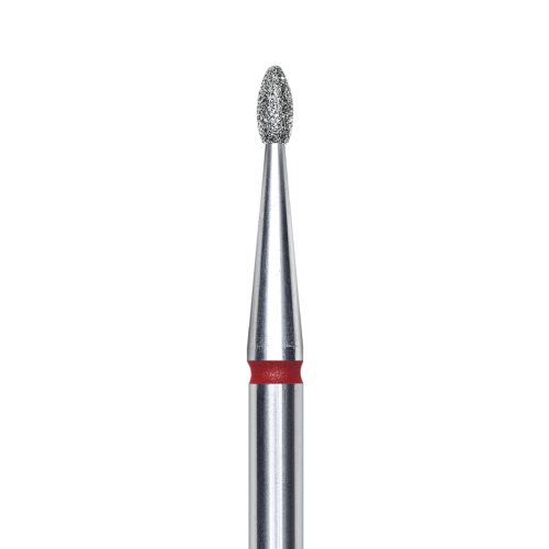 FA50R016/3.4K Punta de diamante, rounded “bud” , roja, diametro 1.6 mm/ superficie de trabajo 3.4 mm