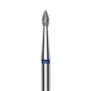 FA60B018/4 Punta de diamante, pointed “bud”, azul, diametro 1.8 mm/ superficie de trabajo 4 mm