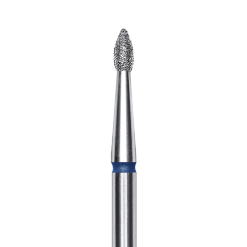 FA60B018/4 Punta de diamante, pointed “bud”, azul, diametro 1.8 mm/ superficie de trabajo 4 mm