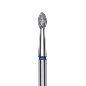 FA60B025/4.5K Punta de diamante, pointed “bud”, azul, diametro 2.5 mm/ superficie de trabajo 4.5 mm