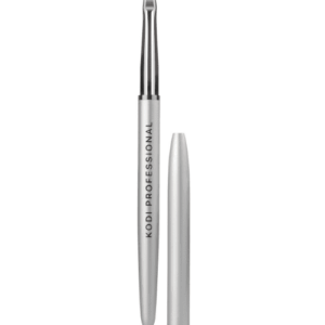 KODI Professional Pincel para gel de uñas (Tamaño: Angular #4, Material: Mango de metal, Pelo de nylon marrón)