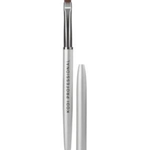 KODI Professional Pincel para modelar uñas de gel (tamaño: Ovalado #6, material: mango de metal, pelos de nailon marrón)