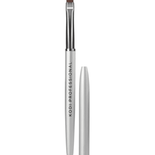 KODI Professional Pincel para modelar uñas de gel (tamaño: Ovalado #6, material: mango de metal, pelos de nailon marrón)