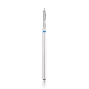 Punta de diamante, “Flama”, banda azul, con punta diametro 1.8 mm/ superficie de trabajo 8 mm