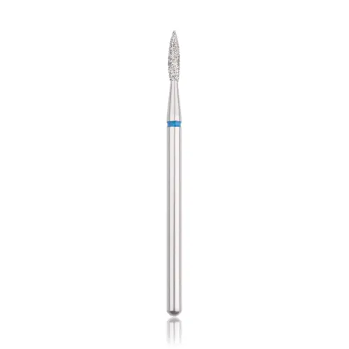 Punta de diamante, “Flama”, banda azul, con punta diametro 1.8 mm/ superficie de trabajo 8 mm