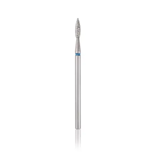Punta de diamante, “Flama”, banda azul, con punta diametro 2.1 mm/ superficie de trabajo 8 mm