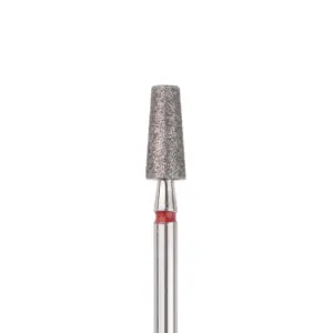 Punta de diamante, “FRUSTUM”, banda Roja, diámetro 4 mm/ superficie de trabajo 9 mm