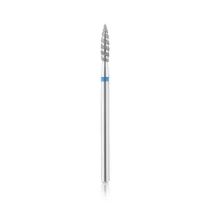 Punta de diamante, “Flama TORNADO”, banda Azul, con punta diámetro 2.3 mm/ superficie de trabajo 12 mm